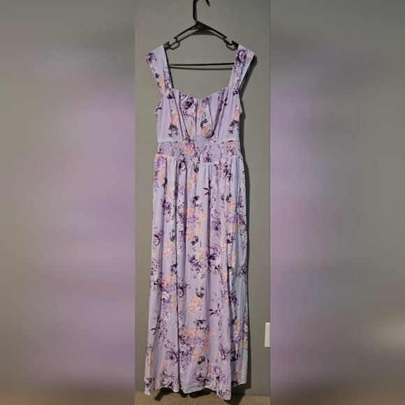 Grace Karin Purple Off-Shoulder Ruched Sundress #622 - Picture 3 of 10